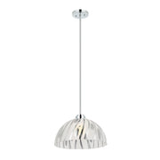 Varaluz Chroman Empire 1Lt 16"W Dome Pendant, Chrome