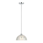Varaluz Chroman Empire 1Lt 10"W Dome Pendant, Chrome