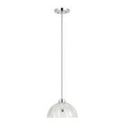 Varaluz Chroman Empire 1Lt 10"W Dome Pendant, Chrome