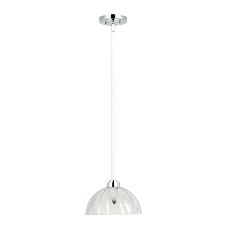 Varaluz Chroman Empire 1Lt 10"W Dome Pendant, Chrome