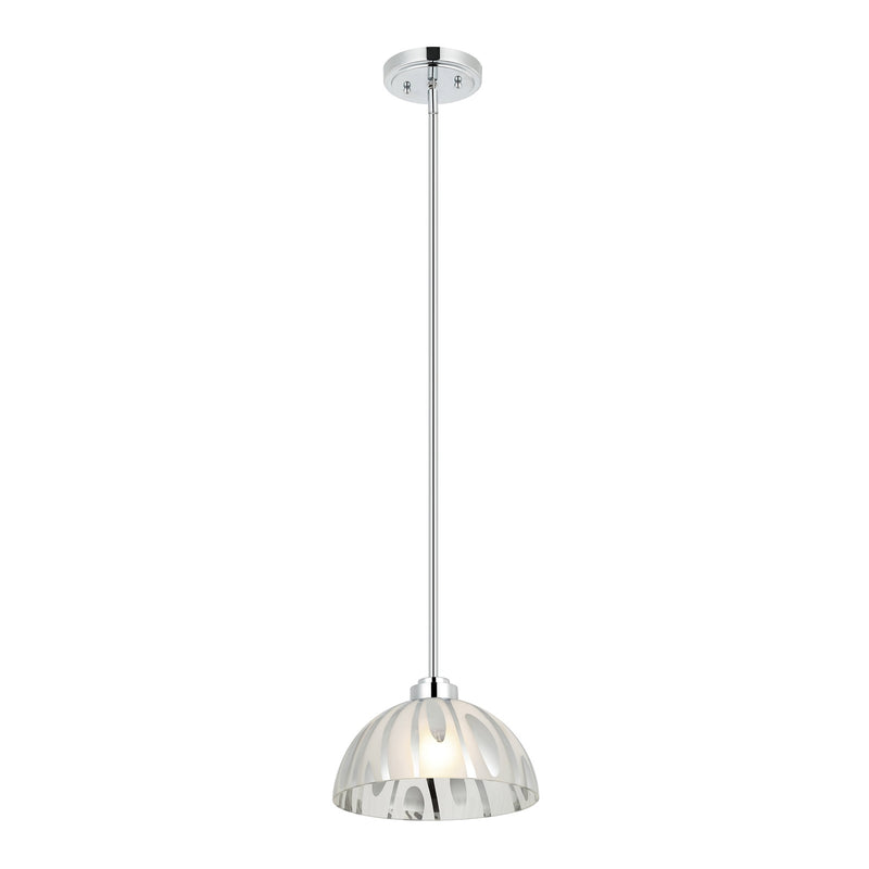 Varaluz Chroman Empire 1Lt 10"W Dome Pendant, Chrome
