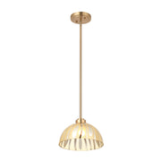Varaluz Chroman Empire 1Lt 10"W Dome Pendant, Satin Gold