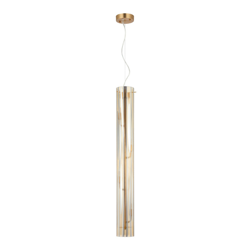 Varaluz Chroman Empire 4Lt Pendant, Satin Gold/Two-Layer Satin Gold