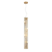 Varaluz Chroman Empire 4Lt Pendant, Satin Gold/Two-Layer Satin Gold