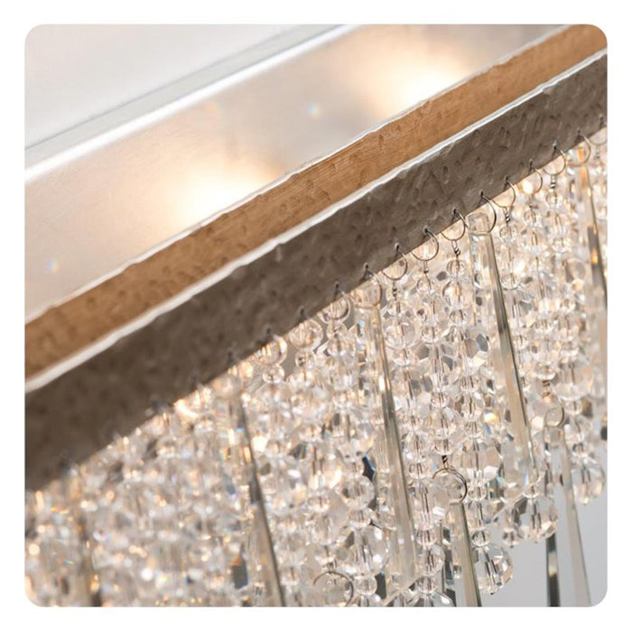 Varaluz Barcelona 3 Light Bath Fixture, Transcend Silver