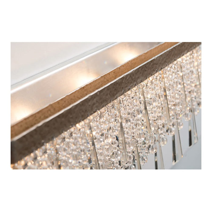 Varaluz Barcelona 3 Light Bath Fixture, Transcend Silver