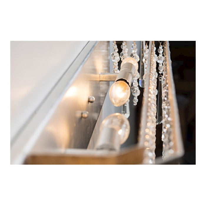 Varaluz Barcelona 4 Light Bath Fixture, Transcend Silver