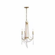 Varaluz Barcelona 3 Light Chandelier, Brass Kisser