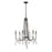 Varaluz Barcelona Crystal Chandelier, Onyx