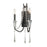 Varaluz Barcelona 2 Light Crystal Wall Sconce, Onyx