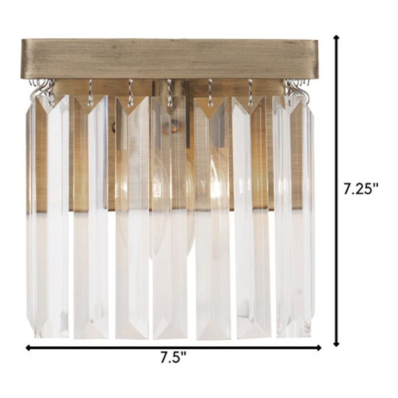 Varaluz Social Club 1 Light Bath Fixture, Havana Gold