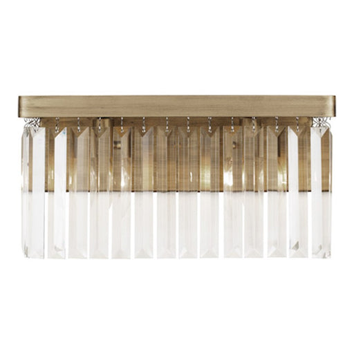 Varaluz Social Club 2 Light Bath Fixture, Havana Gold