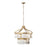 Varaluz Social Club 9-Lt 2-Tier Crystal Pendant, Havana Gold