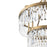 Varaluz Social Club 9-Lt 2-Tier Crystal Pendant, Havana Gold