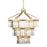 Varaluz Social Club 15-Lt 3-Tier Crystal Pendant, Havana Gold - 297P15HG