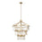 Varaluz Social Club 15-Lt 3-Tier Crystal Pendant, Havana Gold