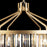 Varaluz Social Club 15-Lt 3-Tier Crystal Pendant, Havana Gold