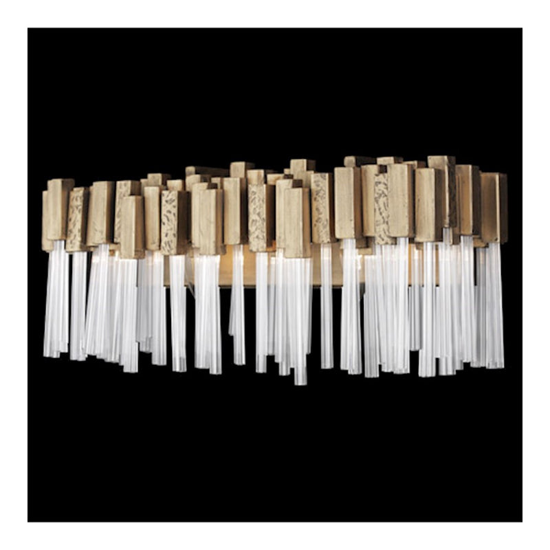 Varaluz Matrix 2 Light Bath Fixture, Havana Gold
