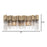 Varaluz Matrix 2 Light Bath Fixture, Havana Gold