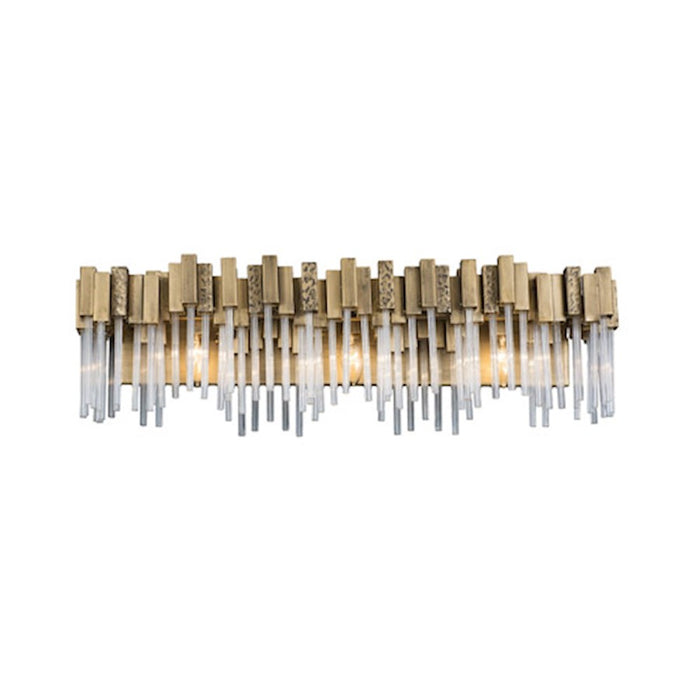 Varaluz Matrix 3 Light Bath Fixture, Havana Gold