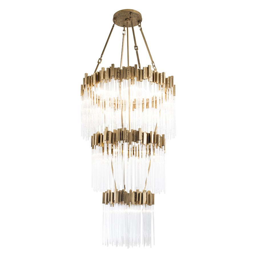 Varaluz Matrix Chandelier, Havana Gold