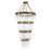 Varaluz Matrix Chandelier, Havana Gold