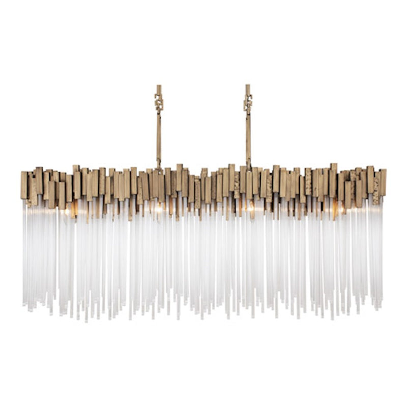 Varaluz Matrix 8 Light Linear, Havana Gold