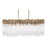 Varaluz Matrix 8 Light Linear, Havana Gold