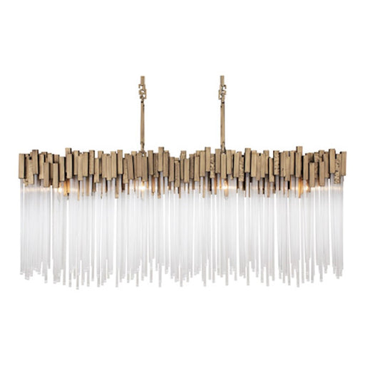 Varaluz Matrix 8 Light Linear, Havana Gold