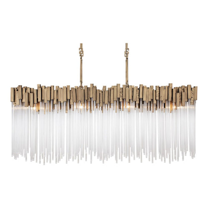 Varaluz Matrix 8 Light Linear, Havana Gold