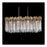 Varaluz Matrix 8 Light Linear, Havana Gold