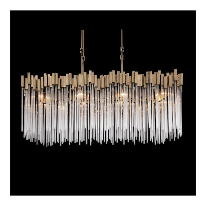 Varaluz Matrix 8 Light Linear, Havana Gold