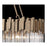 Varaluz Matrix 8 Light Linear, Havana Gold