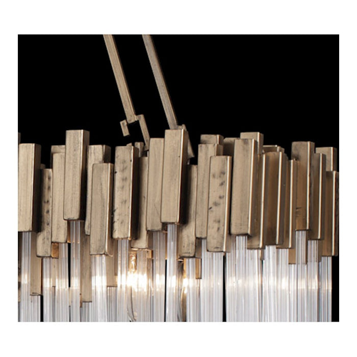 Varaluz Matrix 8 Light Linear, Havana Gold