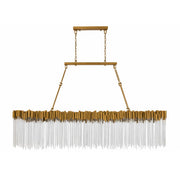 Varaluz Matrix 12 Light Pendant, Havana Gold