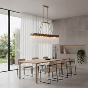 Varaluz Matrix 12 Light Pendant, Havana Gold