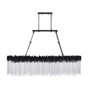Varaluz Matrix 12 Light Pendant, Matte Black/French Gold