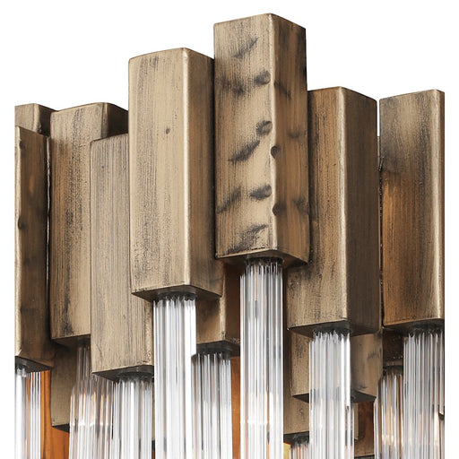 Varaluz Matrix 1 Light Wall Sconce, Havana Gold
