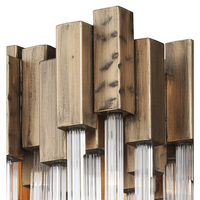 Varaluz Matrix 1 Light Wall Sconce, Havana Gold