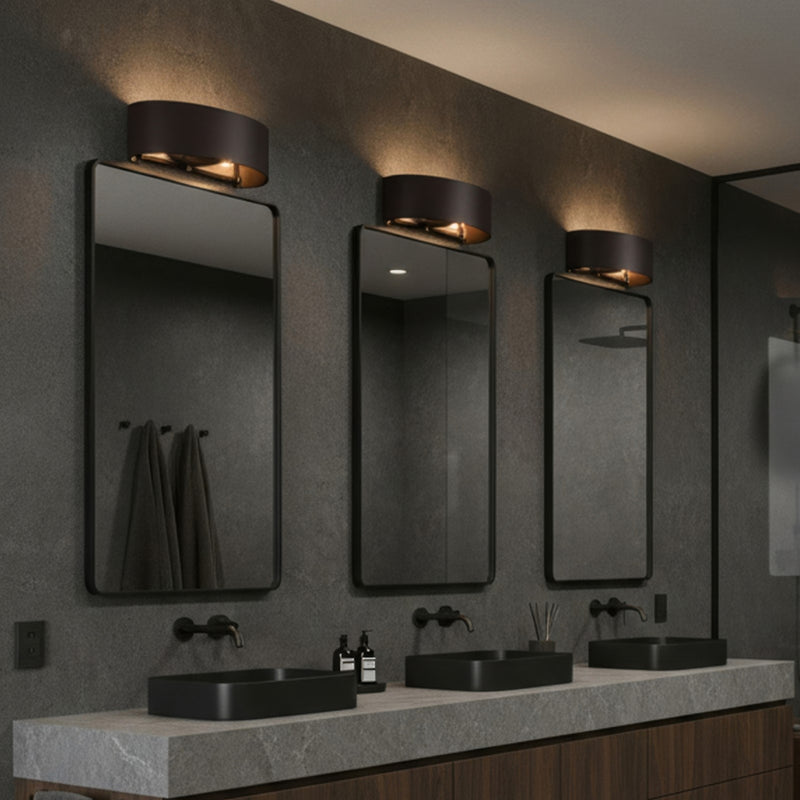 Varaluz Cannery 2Lt Bath/Vanity, Dark Bronze/French Gold/Ombre