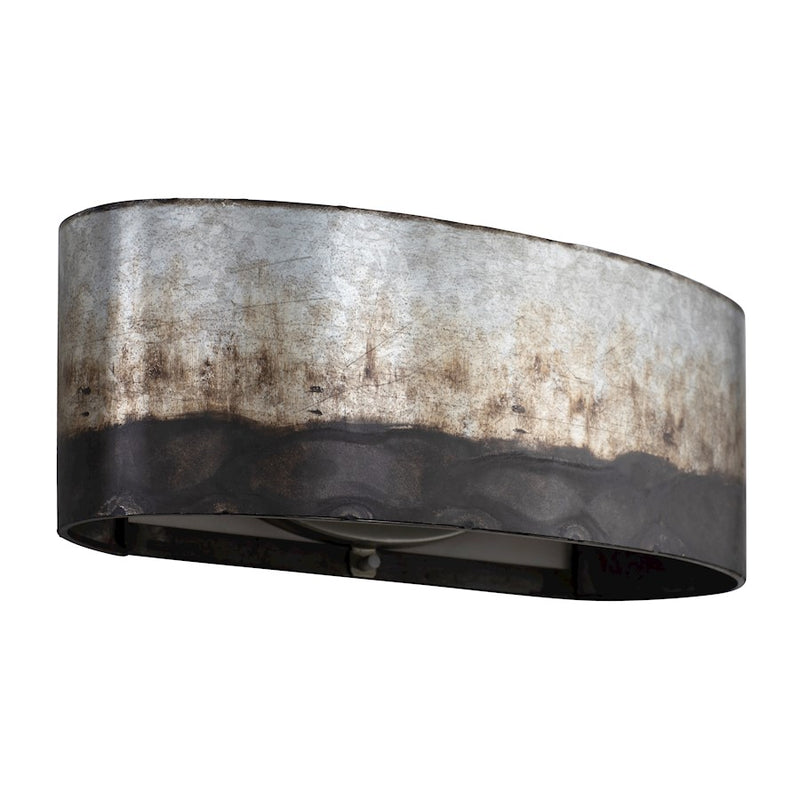 Varaluz Cannery 2-Light Bath Vanity, Ombre Galvanized