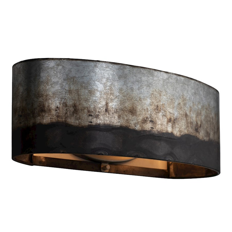 Varaluz Cannery 2-Light Bath Vanity, Ombre Galvanized