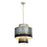 Varaluz Cannery 4-Light Tall Pendant, Ombre Galvanized