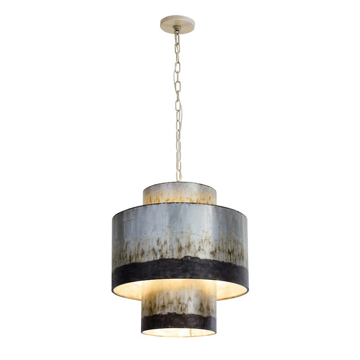 Varaluz Cannery 4-Light Tall Pendant, Ombre Galvanized