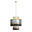 Varaluz Cannery 4-Light Tall Pendant, Ombre Galvanized