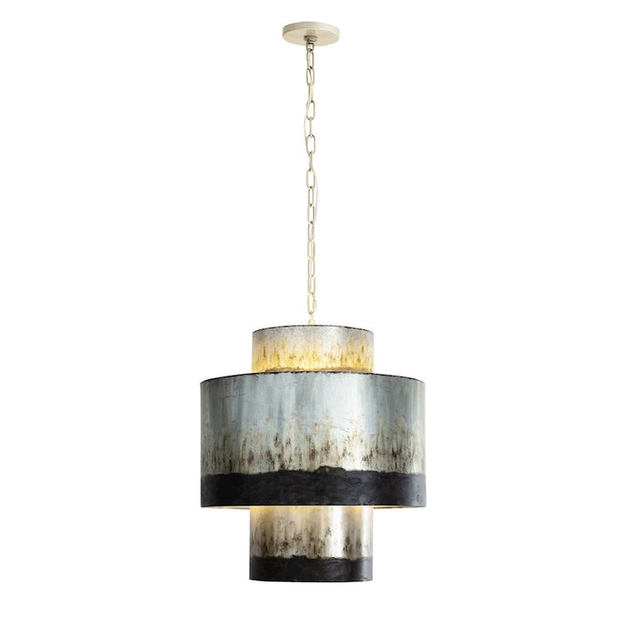 Varaluz Cannery 4-Light Tall Pendant, Ombre Galvanized