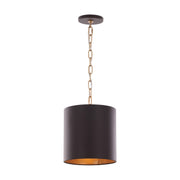 Varaluz Cannery 1Lt Pendant, Dark Bronze/French Gold/Ombre