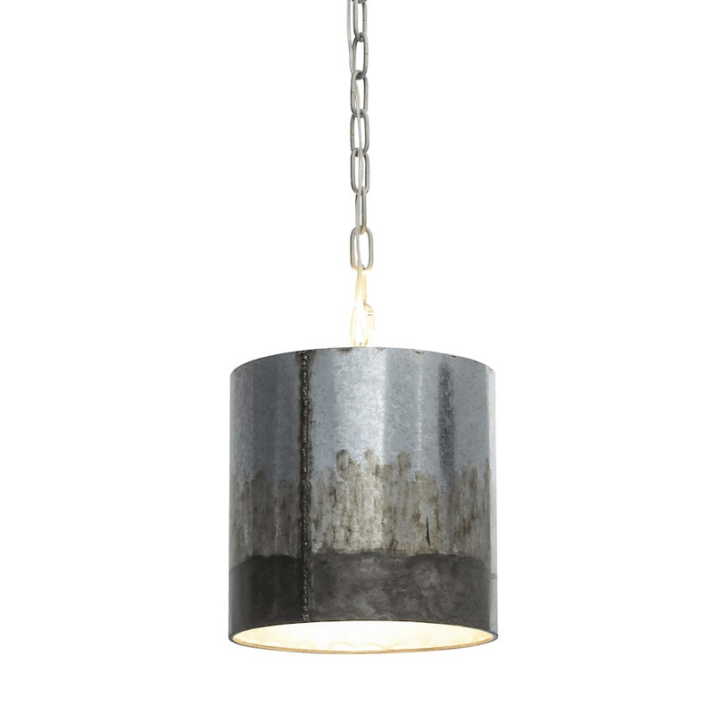 Varaluz Cannery 1-Light Mini Pendant, Ombre Galvanized