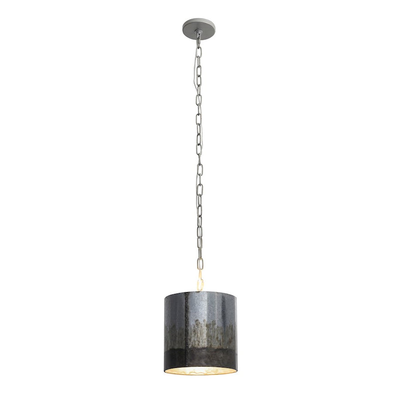 Varaluz Cannery 1-Light Mini Pendant, Ombre Galvanized