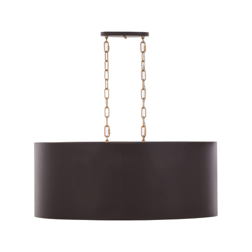 Varaluz Cannery 6Lt Oval Pendant, Dark Bronze/French Gold/Ombre
